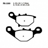 Колодки тормозные EBC FA230TT