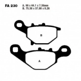Колодки тормозные EBC FA230TT