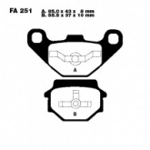 Колодки тормозные EBC FA251