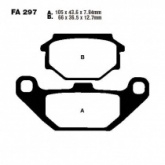 Колодки тормозные EBC FA297
