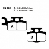 Колодки тормозные EBC FA302TT
