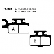 Колодки тормозные EBC FA302TT