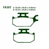 Колодки тормозные EBC FA307R