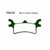 Колодки тормозные EBC FA314R