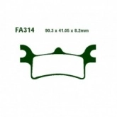 Колодки тормозные EBC FA314R