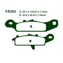 Колодки тормозные EBC FA342R
