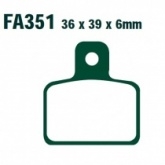 Колодки тормозные EBC FA351