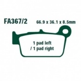 Колодки тормозные EBC FA367/2R