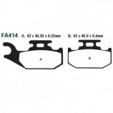 Колодки тормозные EBC FA414TT