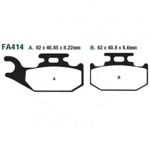 Колодки тормозные EBC FA414TT