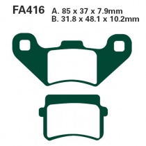Колодки тормозные EBC FA416TT
