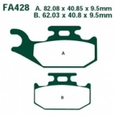 Колодки тормозные EBC FA428R
