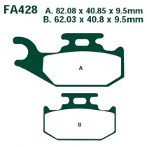 Колодки тормозные EBC FA428R
