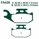 Колодки тормозные EBC FA428TT