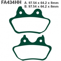 Колодки тормозные EBC FA434