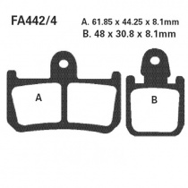 Колодки тормозные EBC FA442/4HH