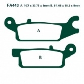 Колодки тормозные EBC FA443R