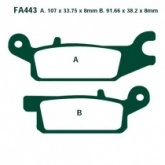 Колодки тормозные EBC FA443R