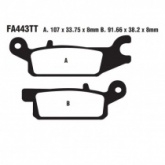Колодки тормозные EBC FA443TT