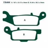 Колодки тормозные EBC FA444R