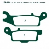 Колодки тормозные EBC FA444R