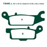 Колодки тормозные EBC FA445R