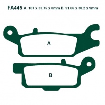 Колодки тормозные EBC FA445R