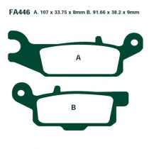 Колодки тормозные EBC FA446R