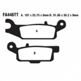 Колодки тормозные EBC FA446TT