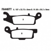 Колодки тормозные EBC FA446TT