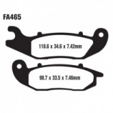 Колодки тормозные EBC FA465TT