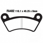 Колодки тормозные EBC FA482TT