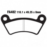 Колодки тормозные EBC FA482TT