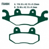 Колодки тормозные EBC FA484TT