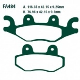 Колодки тормозные EBC FA484TT