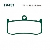 Колодки тормозные EBC FA491HH