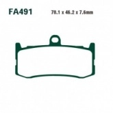 Колодки тормозные EBC FA491HH