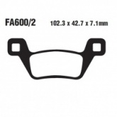 Колодки тормозные EBC FA600/2R