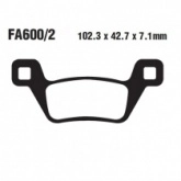 Колодки тормозные EBC FA600/2R