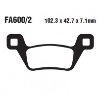 Колодки тормозные EBC FA600/2R