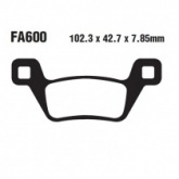 Колодки тормозные EBC FA600R