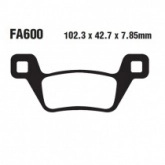 Колодки тормозные EBC FA600TT