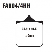 Колодки тормозные EBC FA604/4HH