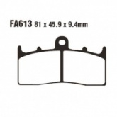 Колодки тормозные EBC FA613HH