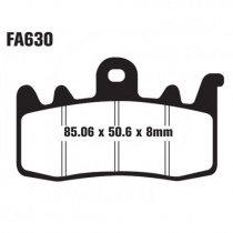 Колодки тормозные EBC FA630V