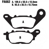 Колодки тормозные EBC FA662