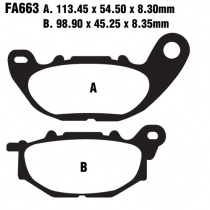 Колодки тормозные EBC FA663