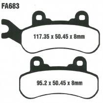 Колодки тормозные EBC FA683TT