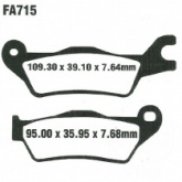 Колодки тормозные EBC FA715V