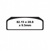 Колодки тормозные EBC GPFAX611HH